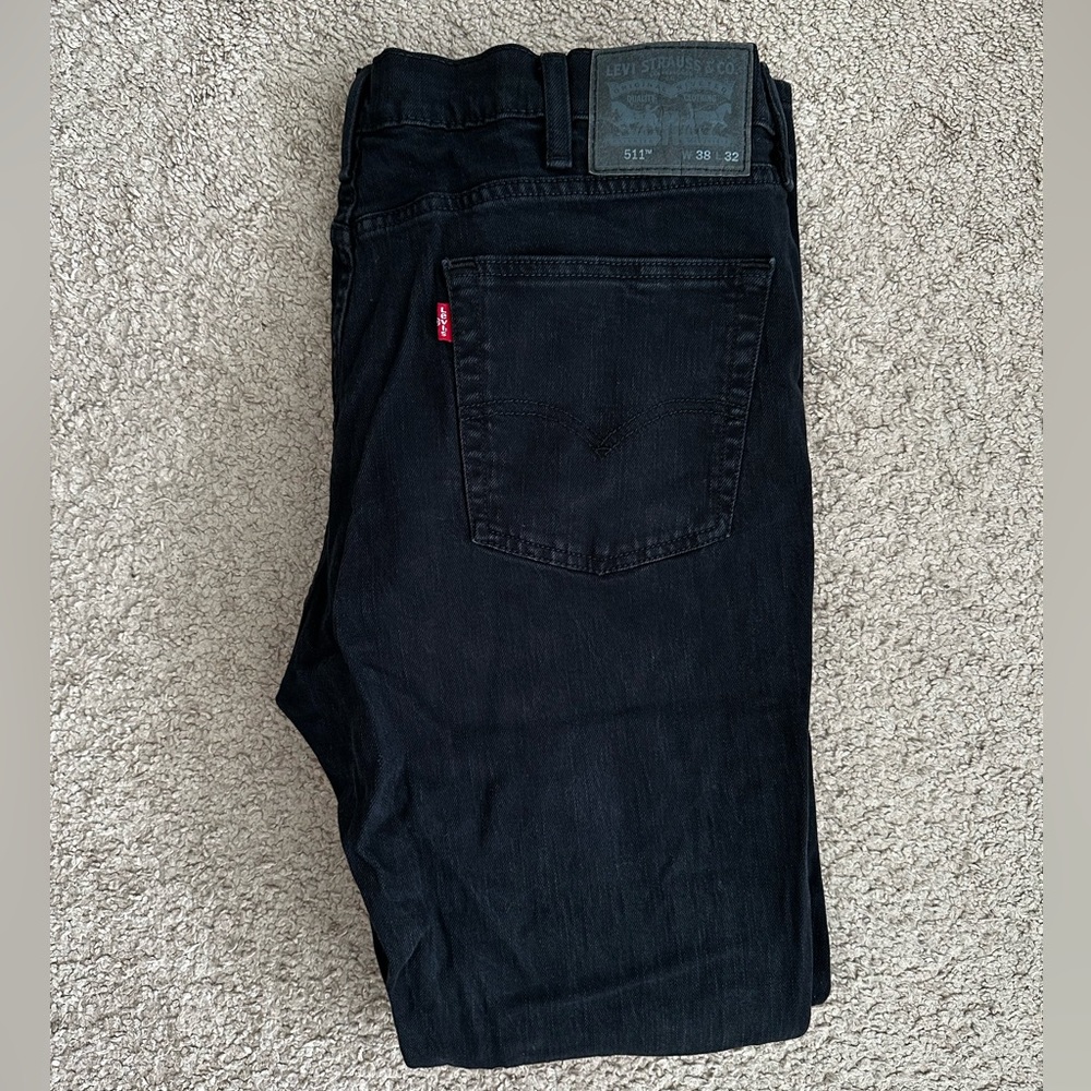 Levi’s 511 Slim Fit Men’s Black Jeans - Size 38x32